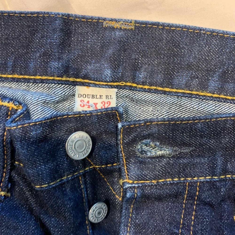 Ralph Lauren Double RL Dark Indigo Slim Men’s Jeans - Picture 6 of 11